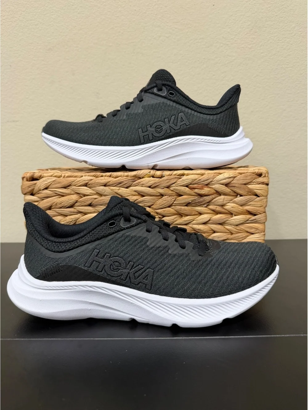 Size 7.5 - Hoka Women’s Solimar “Black White”